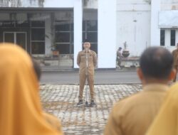 Apel Perdana Sekda OKU, Alva Elan Tegaskan Disiplin ASN Jadi Kunci Pelayanan Publik