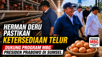 Telur Sumsel Melimpah! Herman Deru Pastikan Pasokan MBG Aman, Kebutuhan Warga Tak Terganggu